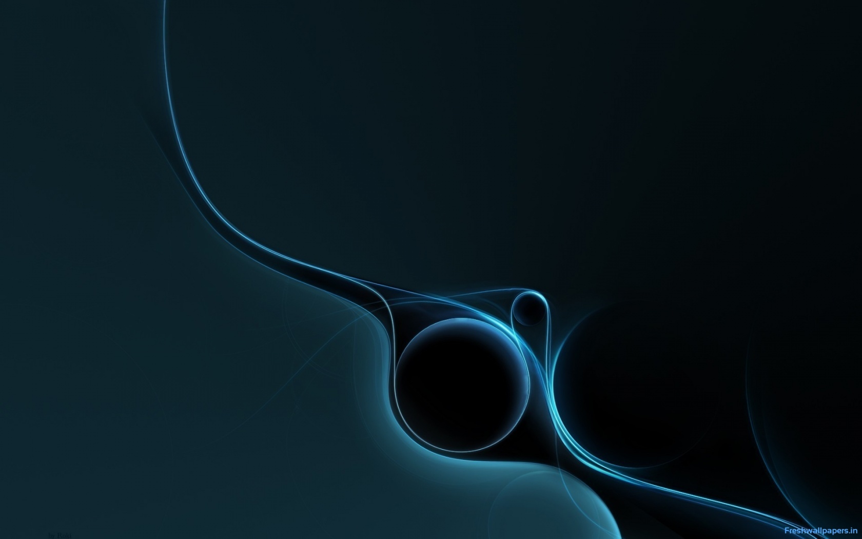 Dark Blue Abstract Curves wallpapers