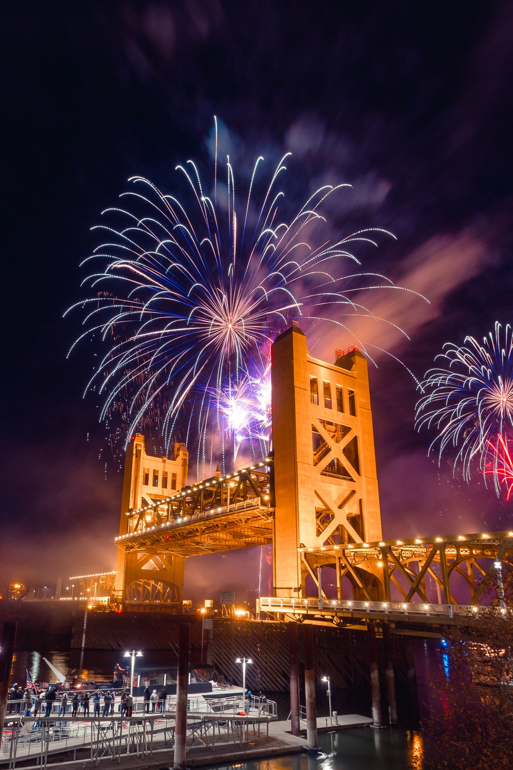 Fireworks Display Digital Wallpaper Photo Night Image On
