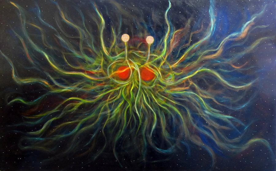 The Cosmic Pastalord Flying Spaghetti Monster By Alizeykhan On