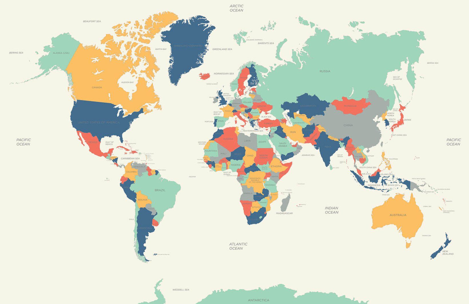 Globetrotter Kids World Map Wallpaper Mural Muralswallpaper