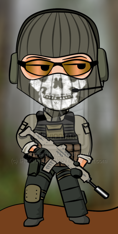 MW2- Ghost Chibi by hemophobianessticity on DeviantArt