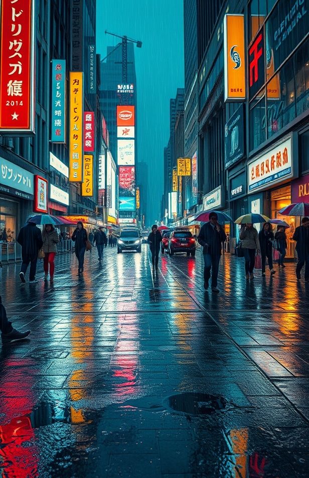 City Rain Wallpaper