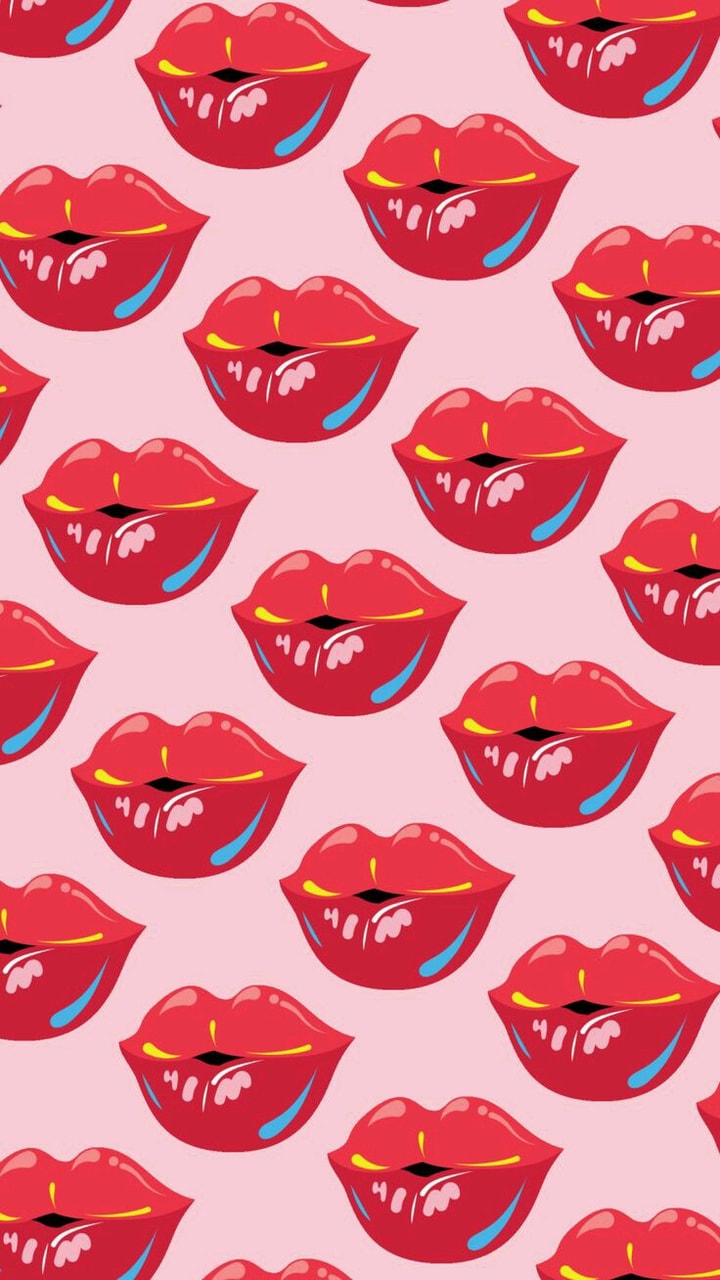 Background Lip And Lips Image Aesthetic Wallpaper