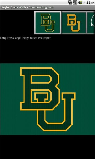 Bigger Baylor Bears Wallpaper For Android Screenshot