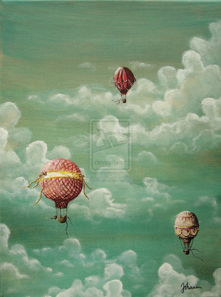 Vintage hot air balloons by NeonRose12 771x1036