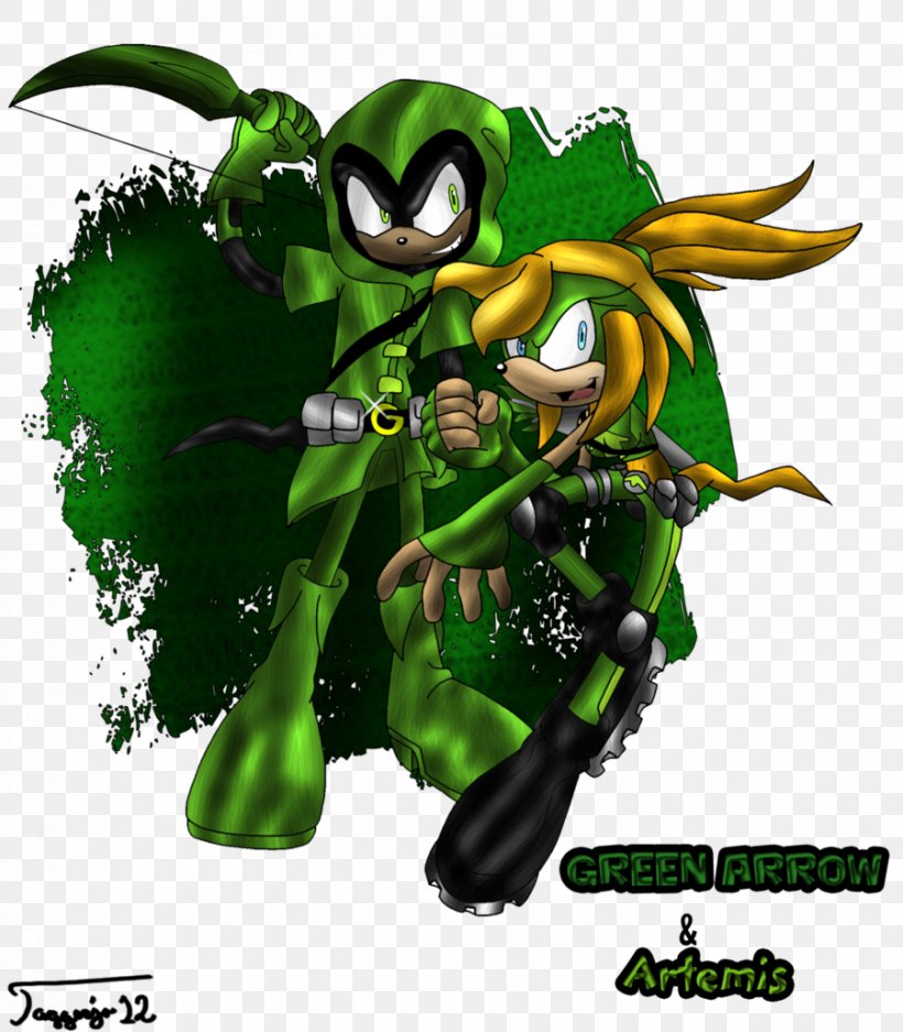 Green Arrow Artemis Crock Cartoon Superhero Of Bana