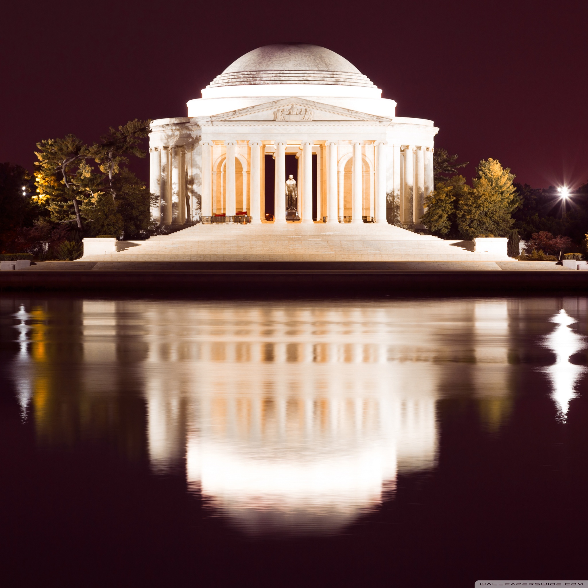 Thomas Jefferson Memorial At Night 4k HD Desktop Wallpaper For