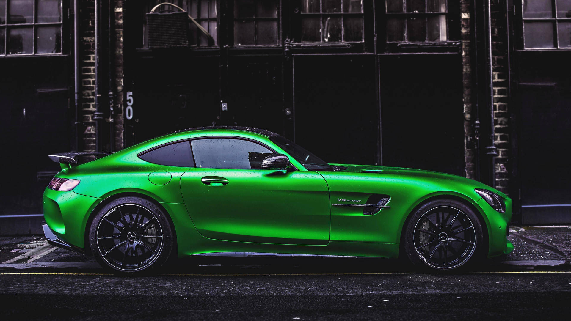 Full Tinted Classy Mercedes Amg Gtr Wallpaper