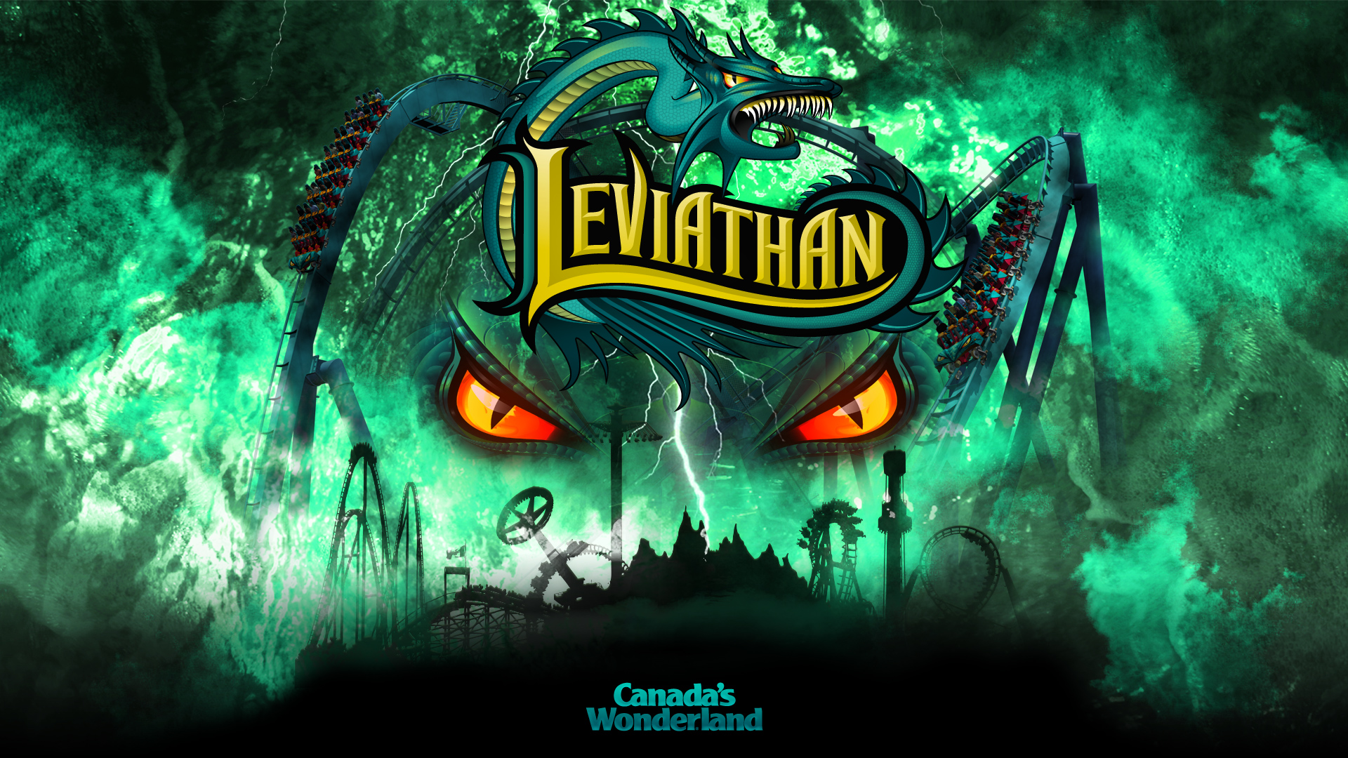 Leviathan Logo At Canada S Wonderland Desktop Wallpaper