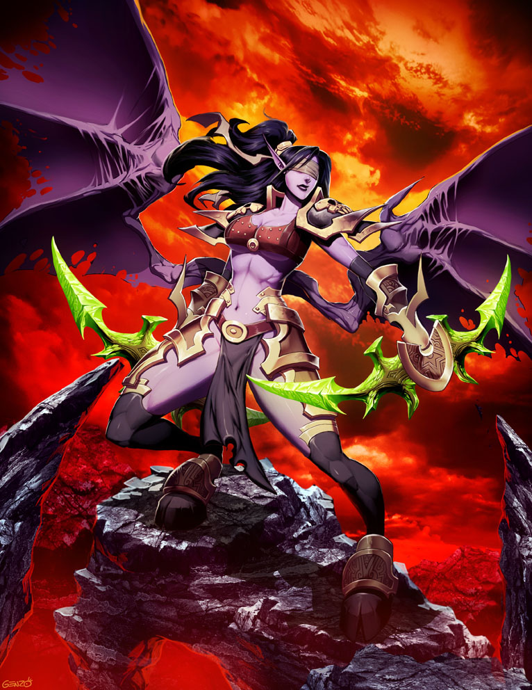 Warcraft Demon Hunter By Genzoman