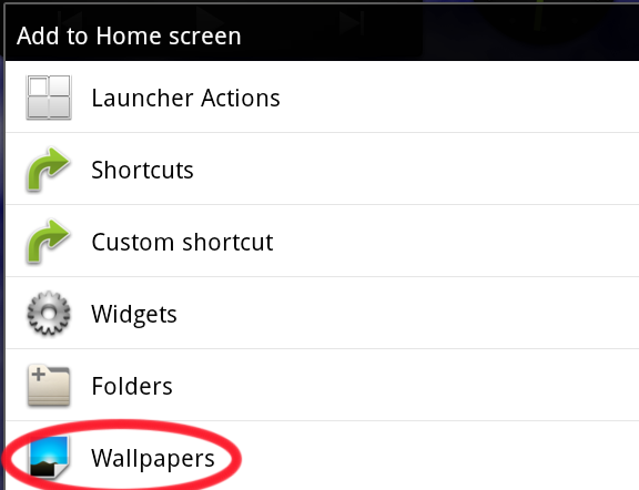 Click On The One That Says Wallpaper