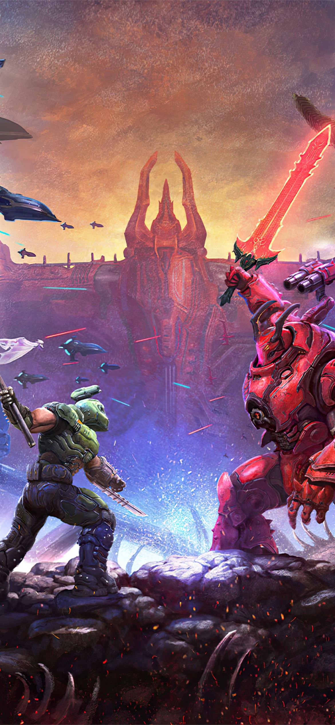 Doom Eternal The Ancient Gods Part Two 4k iPhone Wallpaper