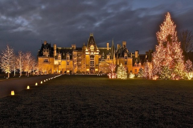 The Biltmore Estate At Christmas Time