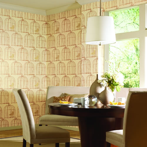 Birdcage Wallpaper Eclectic By York Wallcoverings