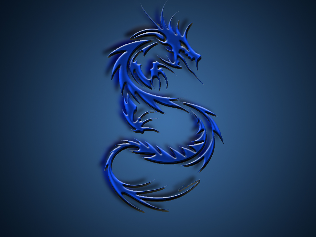 Blue Dragon Wallpaper Hd Background Desktop