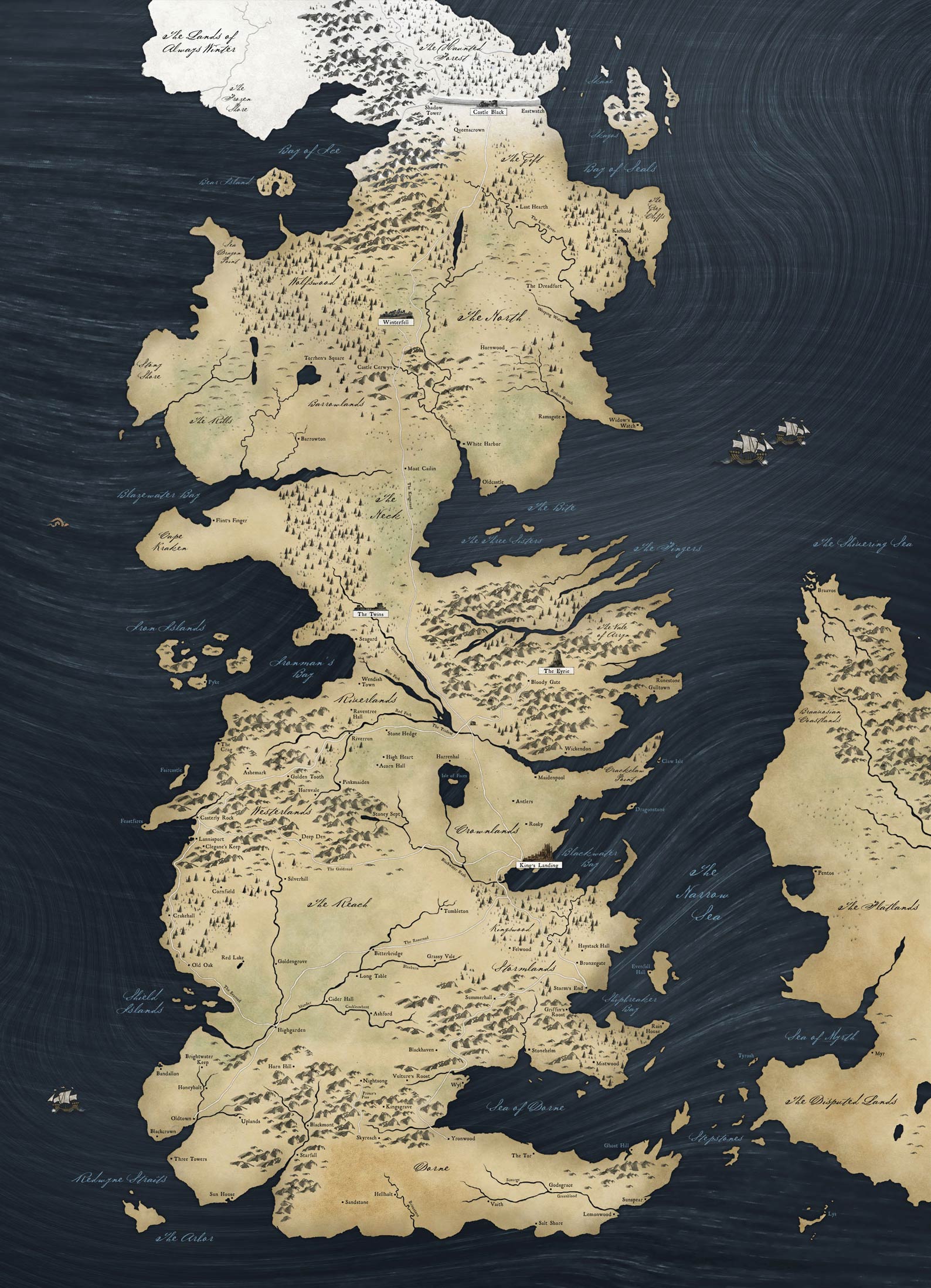Game Of Thrones The World Map Ufunk