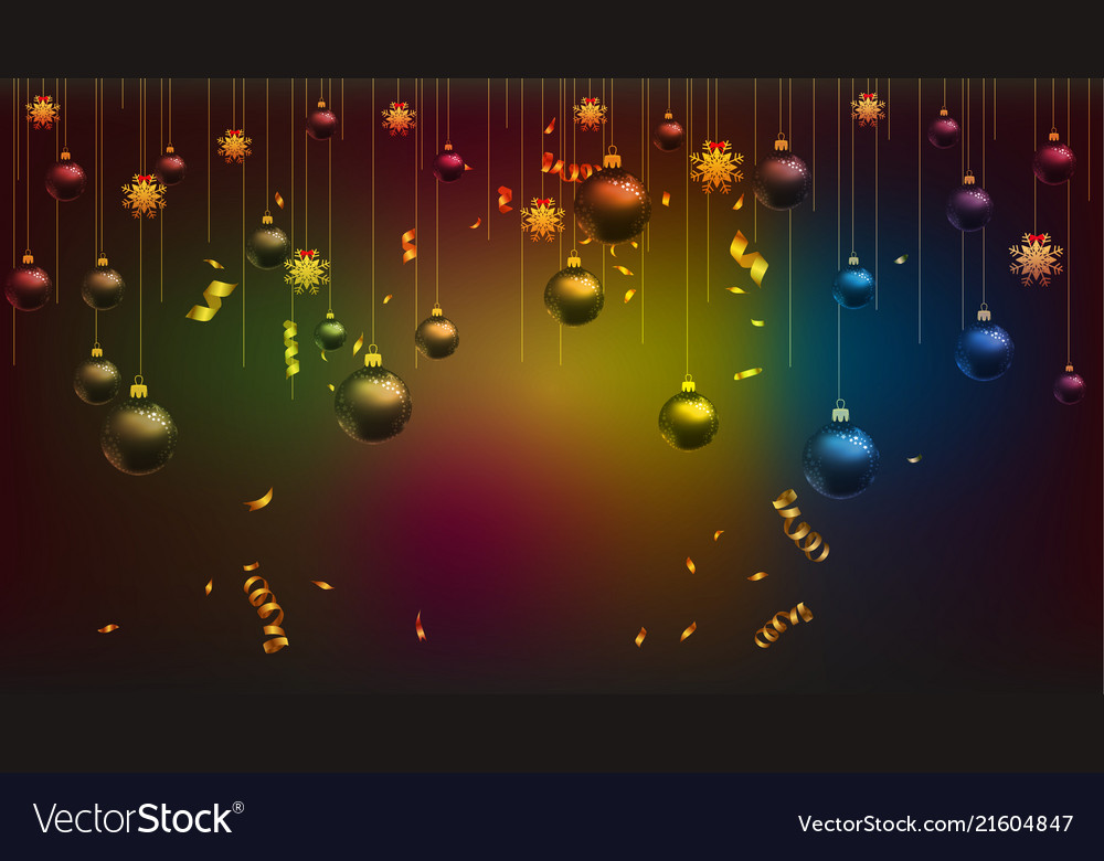 Happy New Year Wallpaper Gold And Black Vector Image