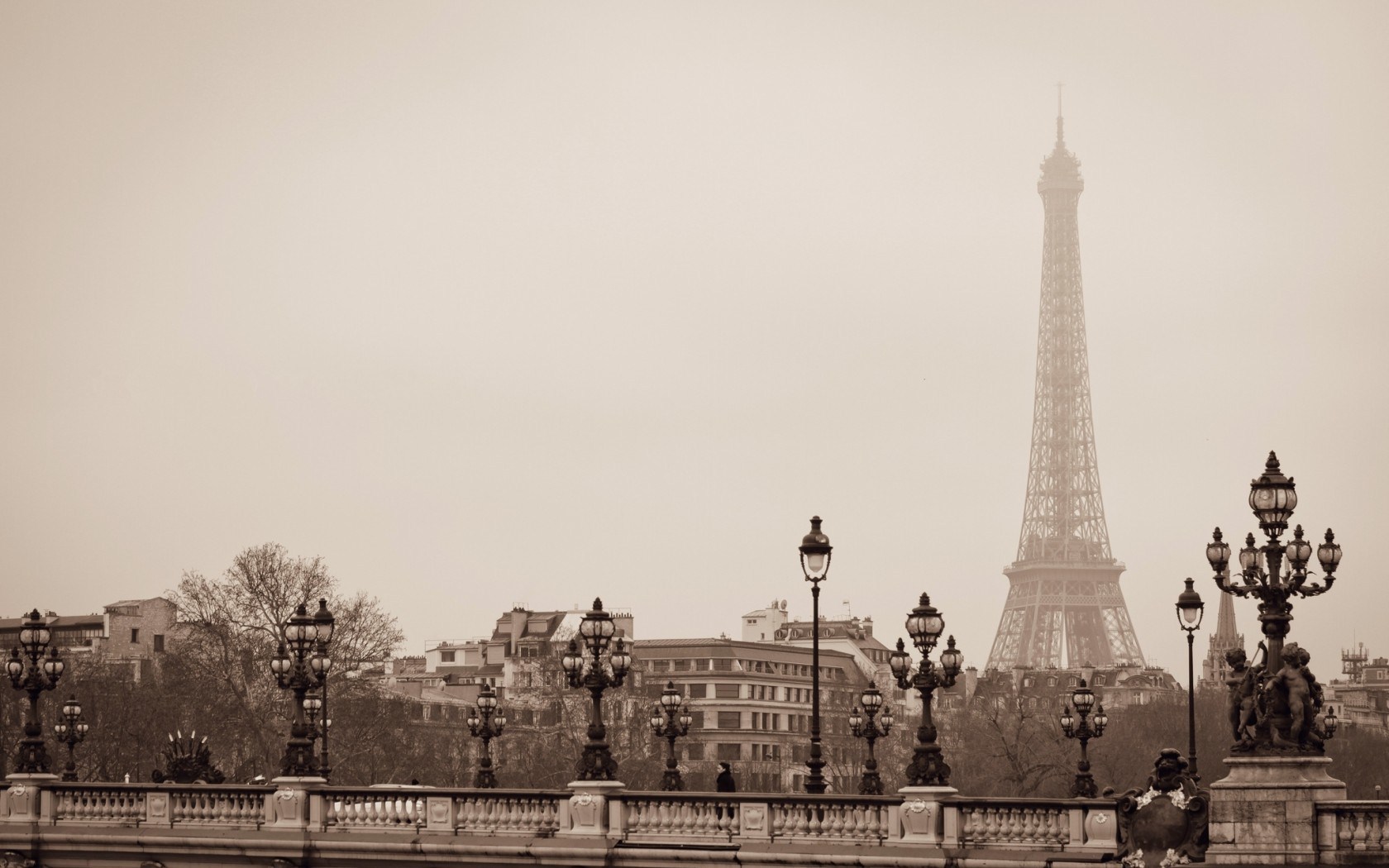 Eiffel Tower Paris France 1680 x 1050 Download Close