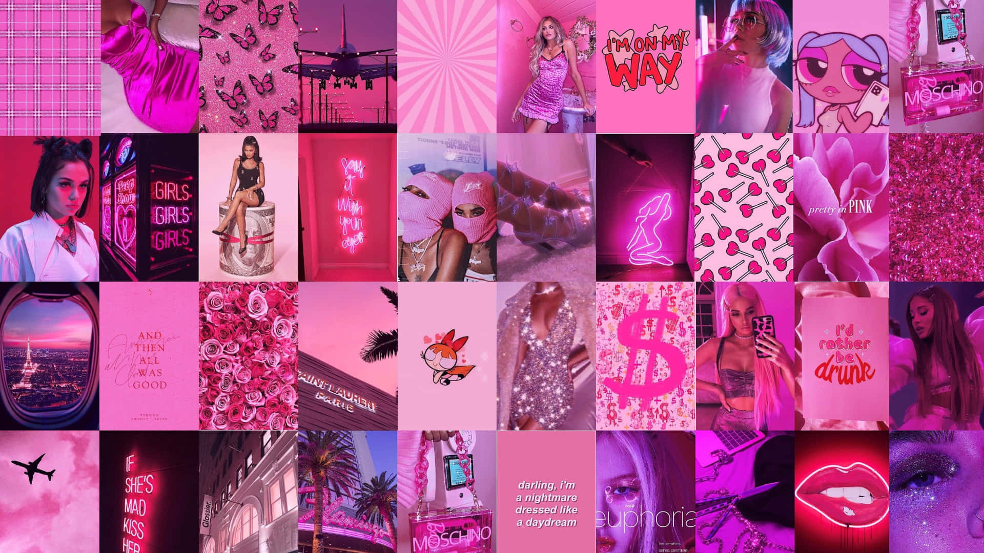 Aesthetic Collage Desktop Wallpaper