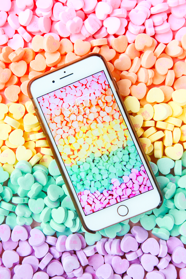 Candy Heart Phone Wallpaper The Crafted Life