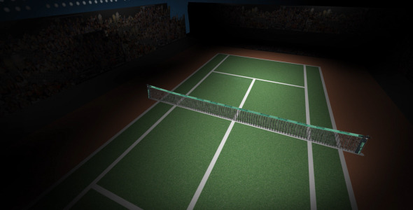 Animated Rotating Tennis Court Motion Graphics Videohive