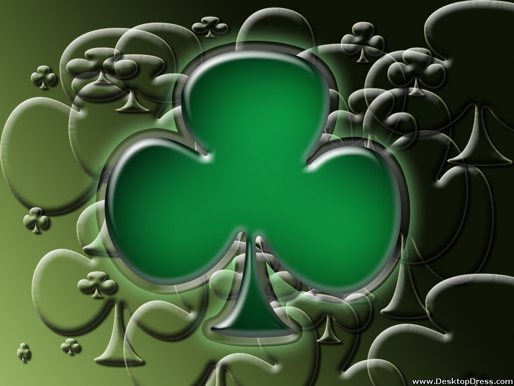 Desktop Wallpaper 3d Background Shamrock Desktopdress