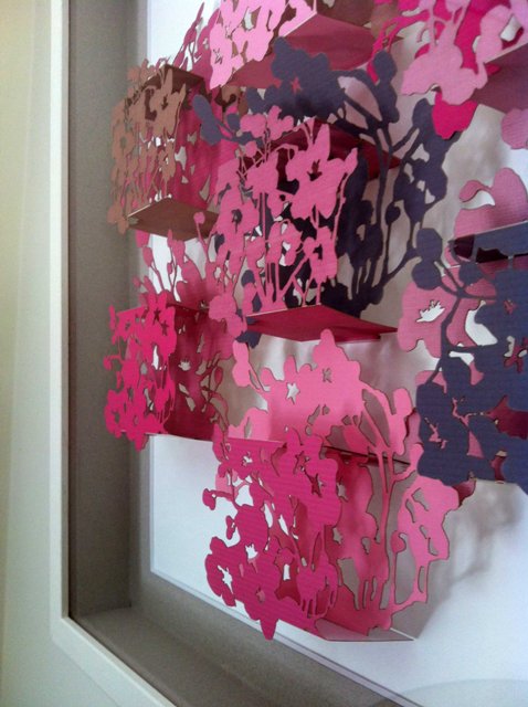Fiona Broadbent Pop Up Wallpaper Wall Art Blossom In Frame
