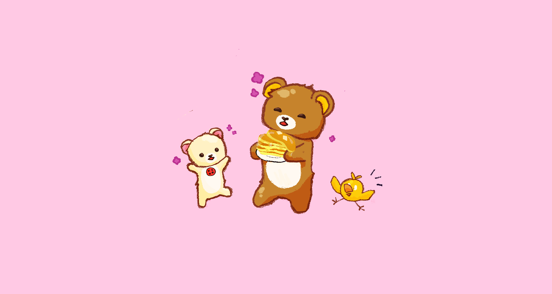 I made this wallpaper as a gift for Valentines Day rrilakkuma