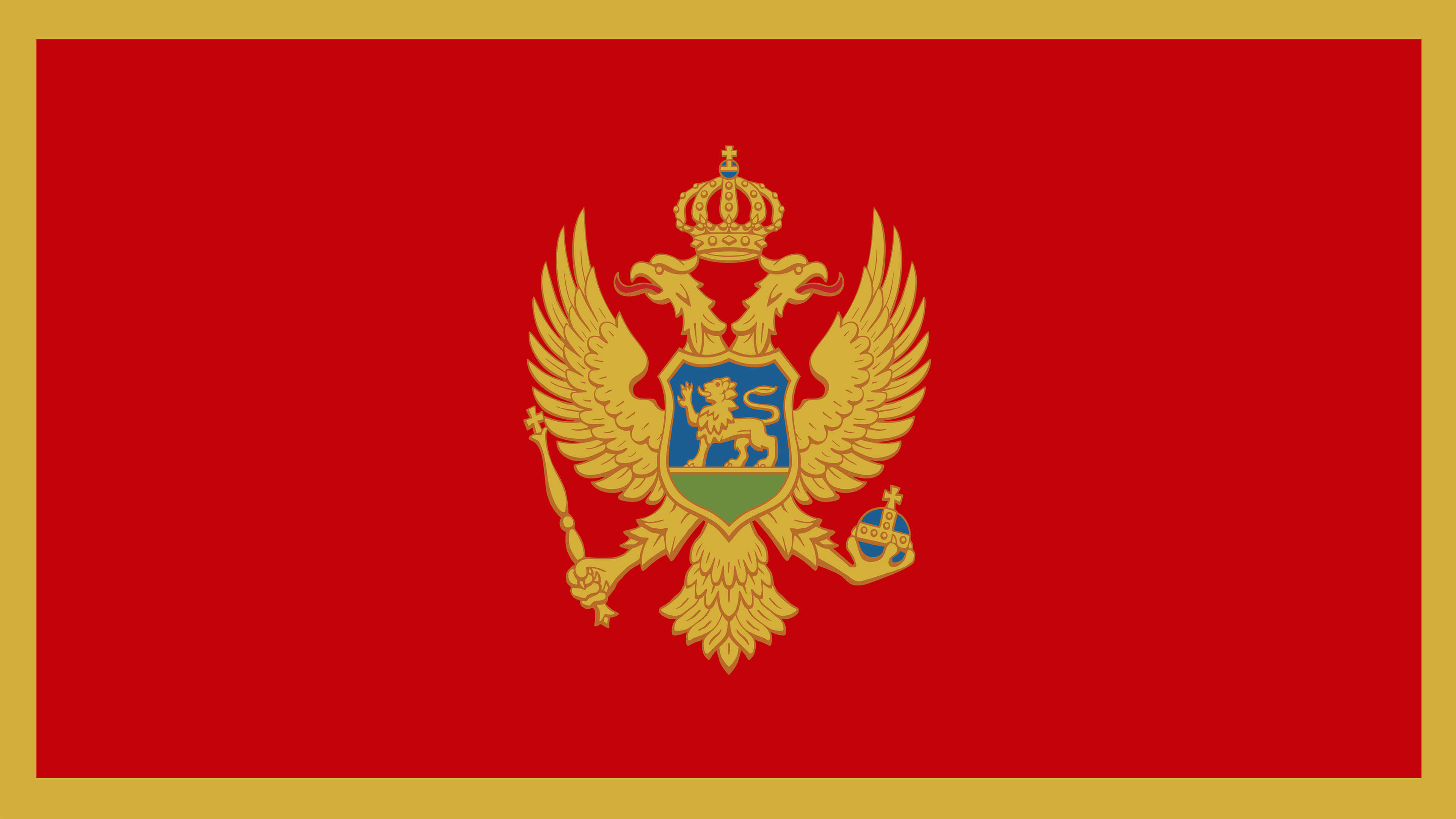 Montenegro Flag UHD 4k Wallpaper