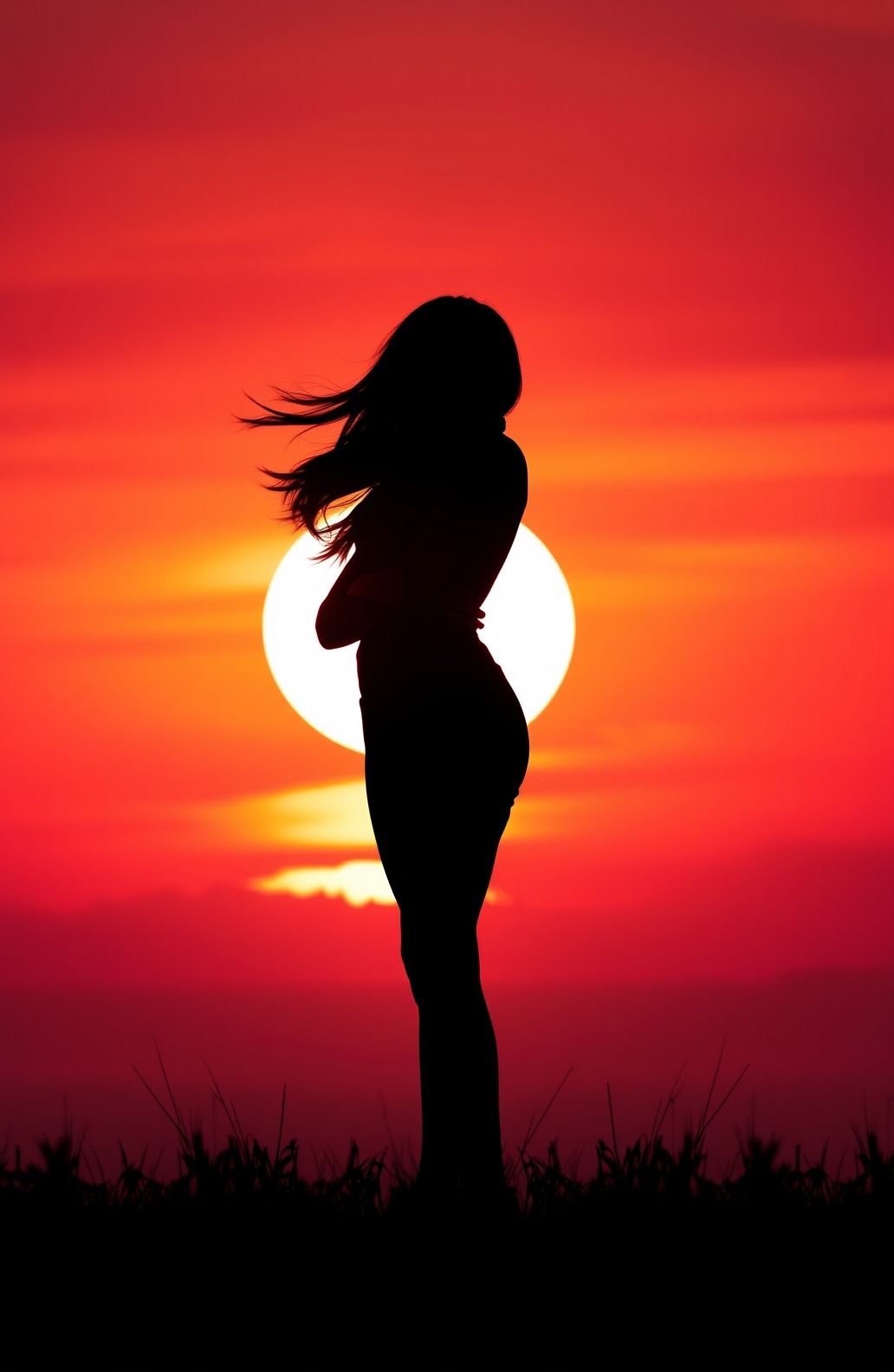 Woman Silhouette Wallpaper