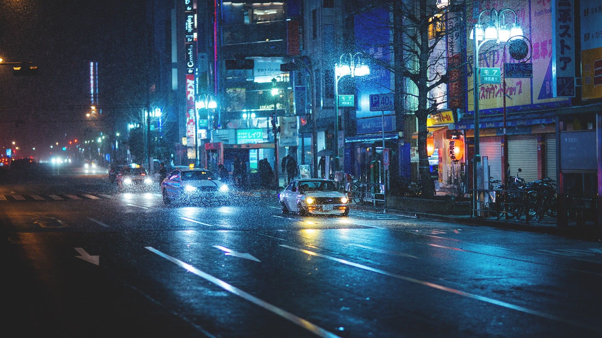 Night Street Wallpaper
