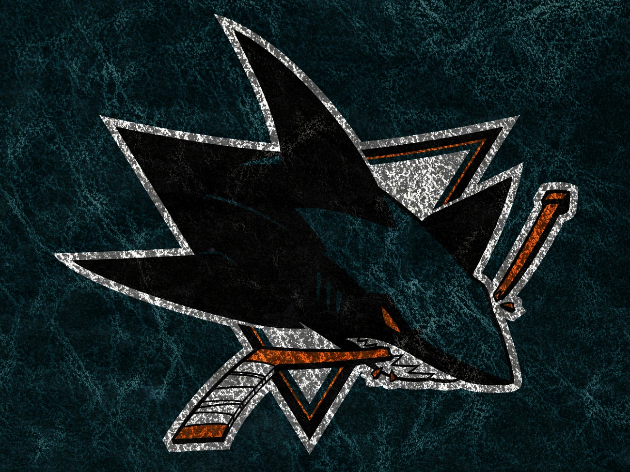 San Jose Sharks Logo Art Wallpaper HD Wallpaper Res