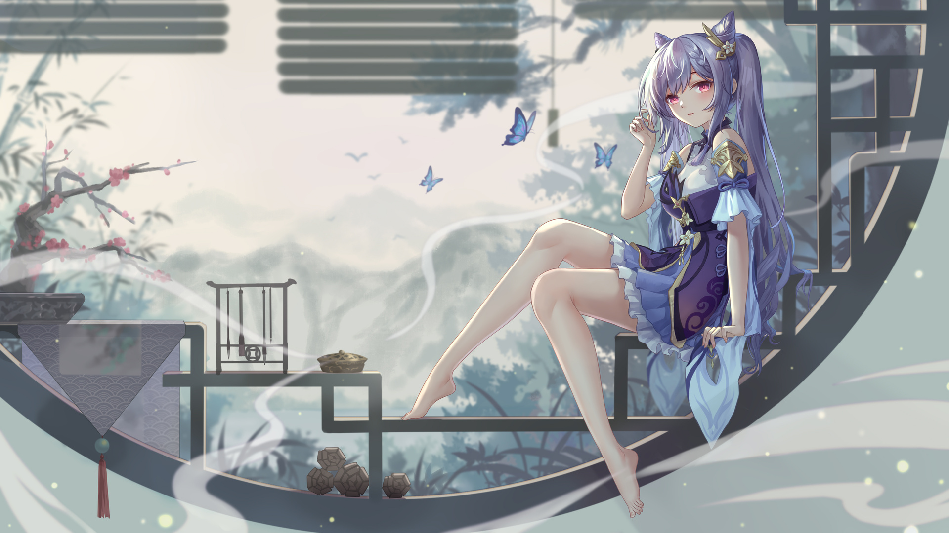 Keqing Genshin Impact 5k Laptop Full HD 1080p 4k Wallpaper Image