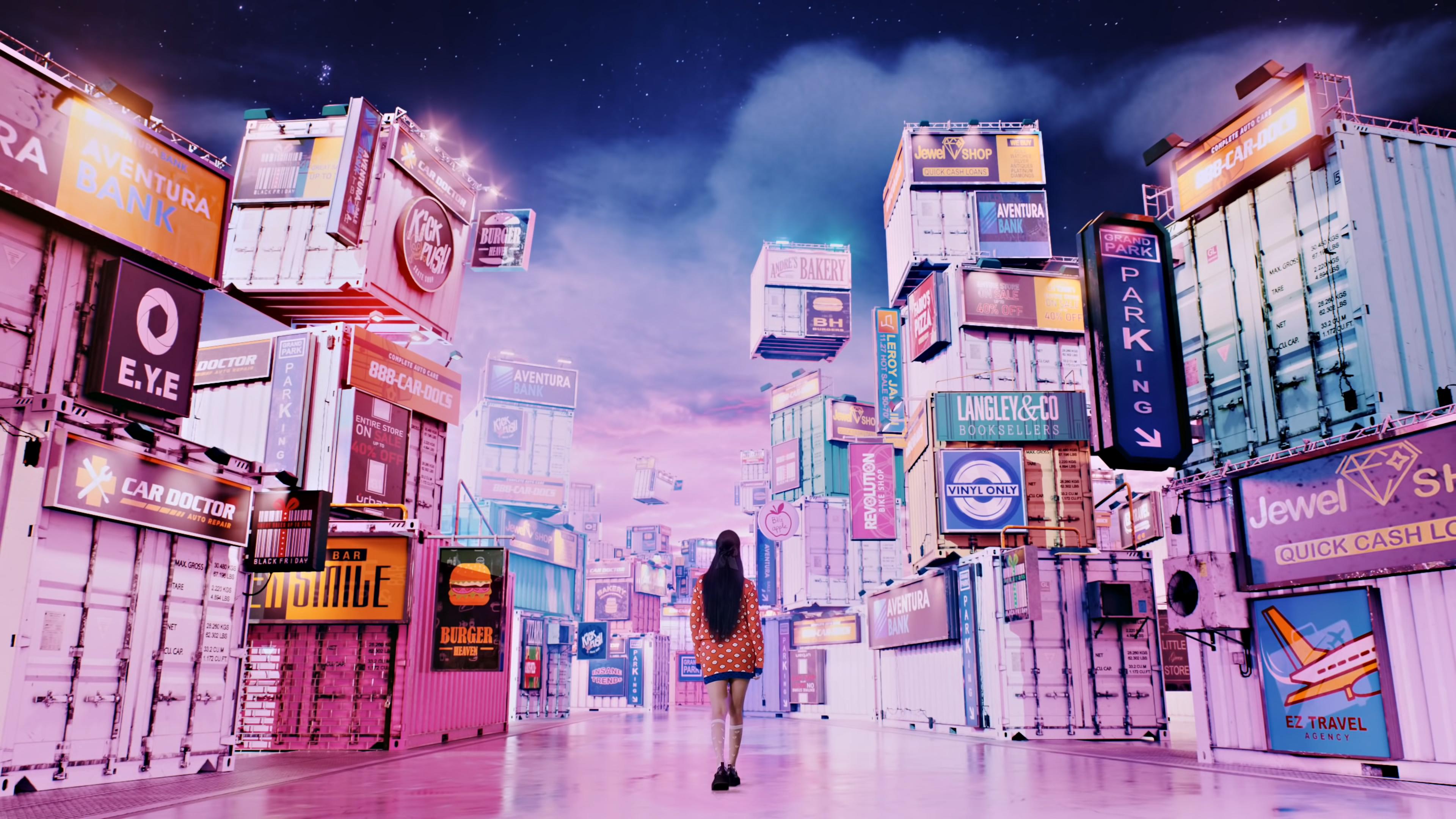 Pink City Wallpaper