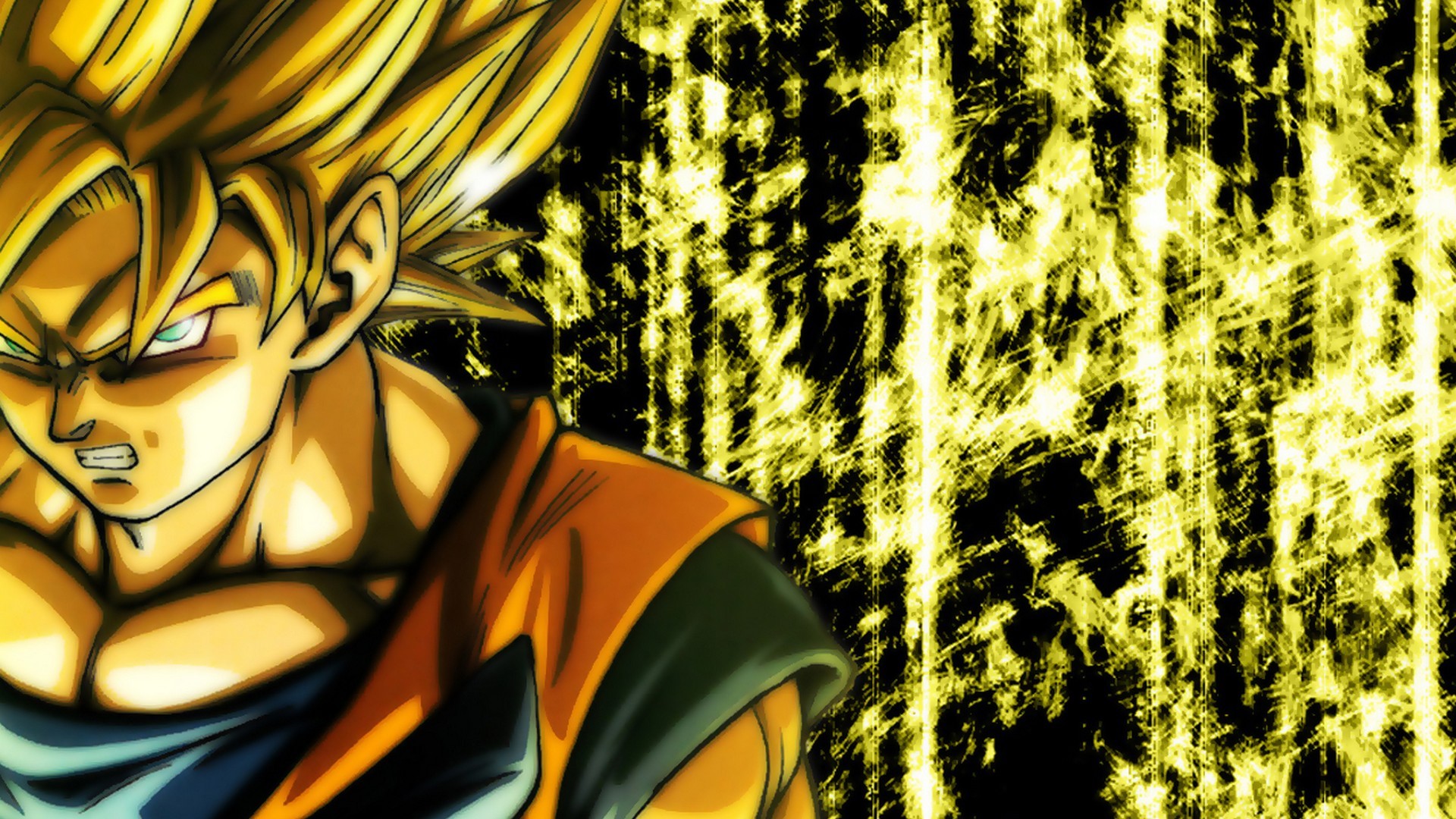 HD Goku Super Saiyan Background Wallpaper