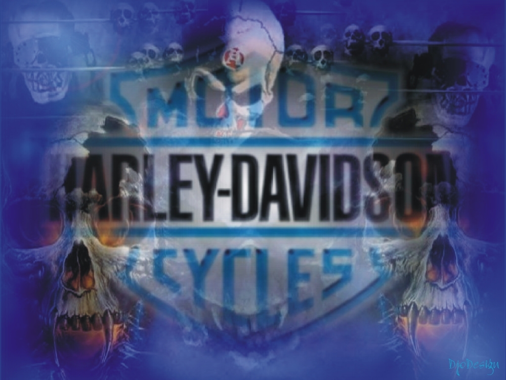 Skull Harley Davidson HD Desktop Background Wallpaper