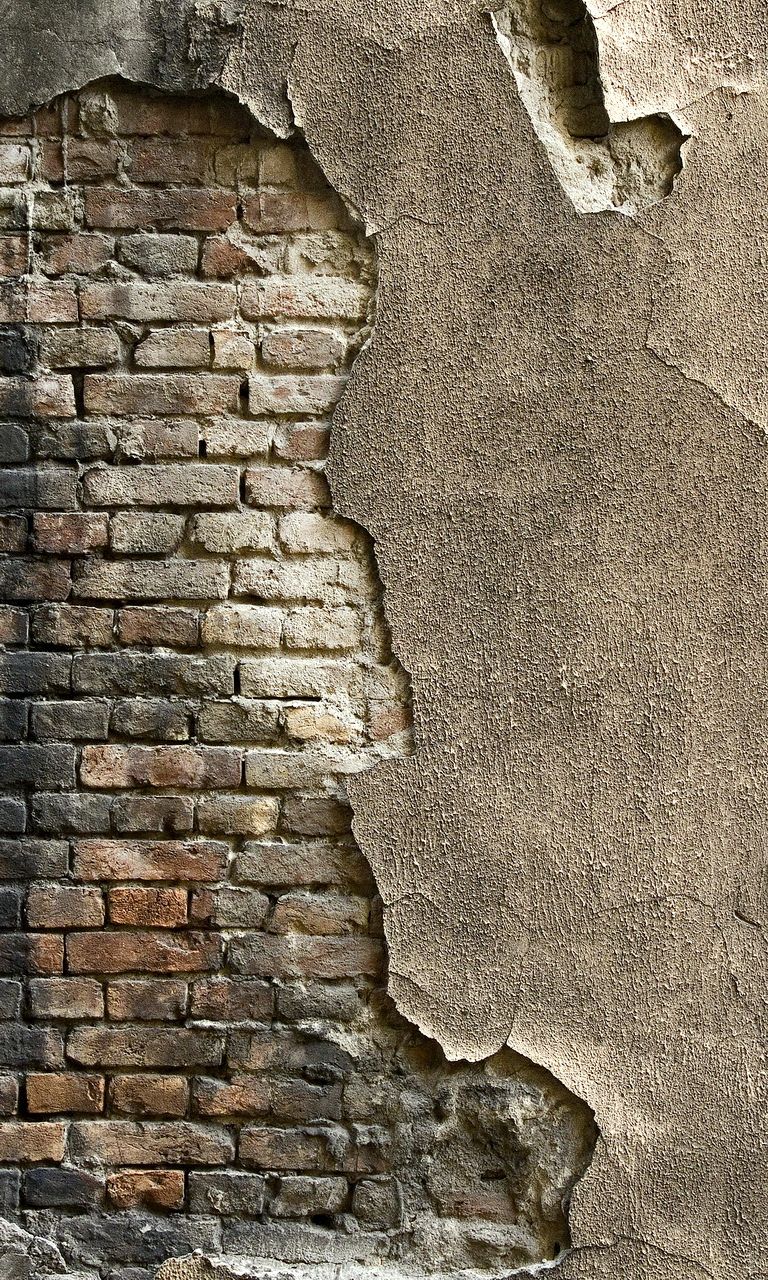 Old Peeling Wall Paper Image Brick Wallpaper Trompe