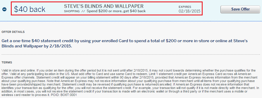 Steve S Blinds And Wallpaper Amex Offer Travel With Grant