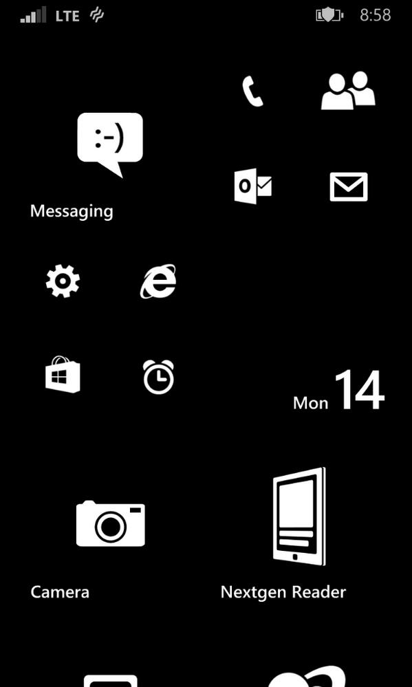 Set The Start Background To A Black Picture My Nokia