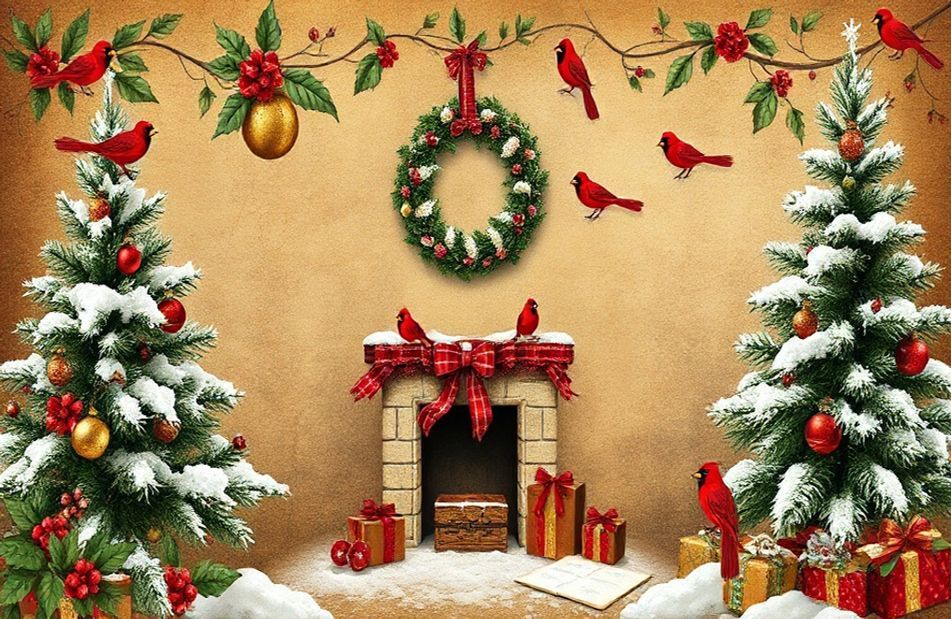 Old Fashioned Christmas Wallpaper
