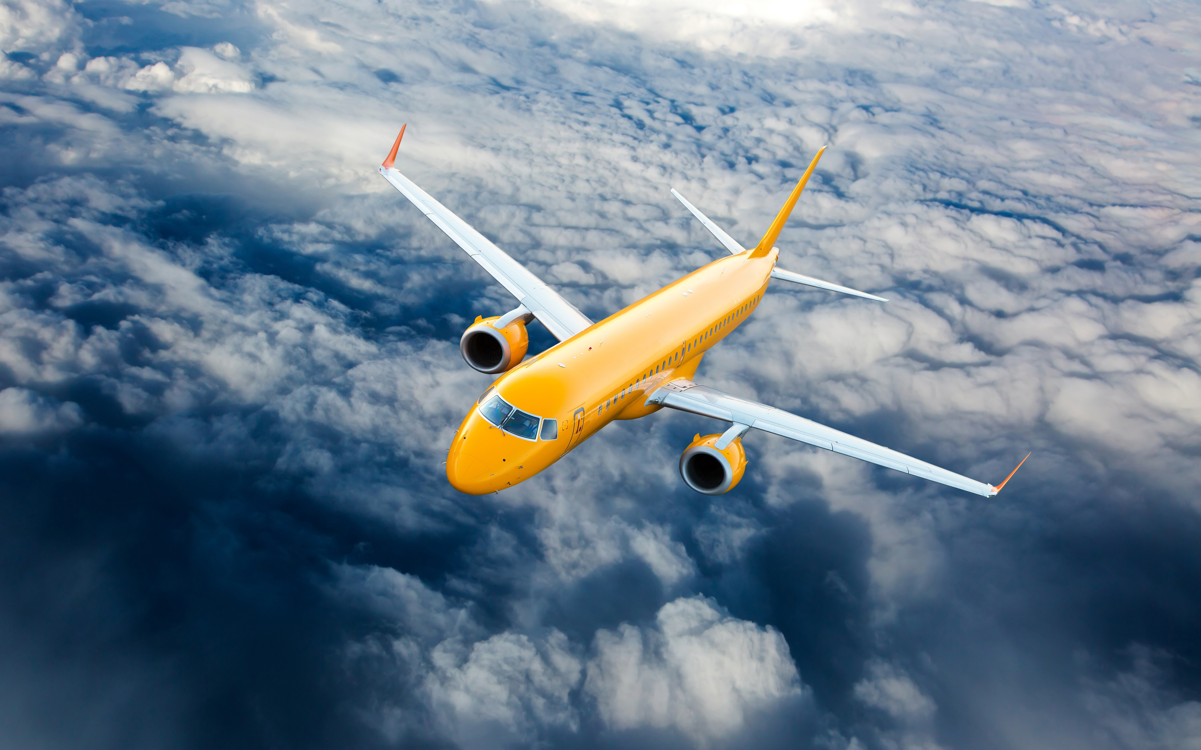 Airplane Fly Through Clouds 8k 4k HD Wallpaper Image Photos And Picture