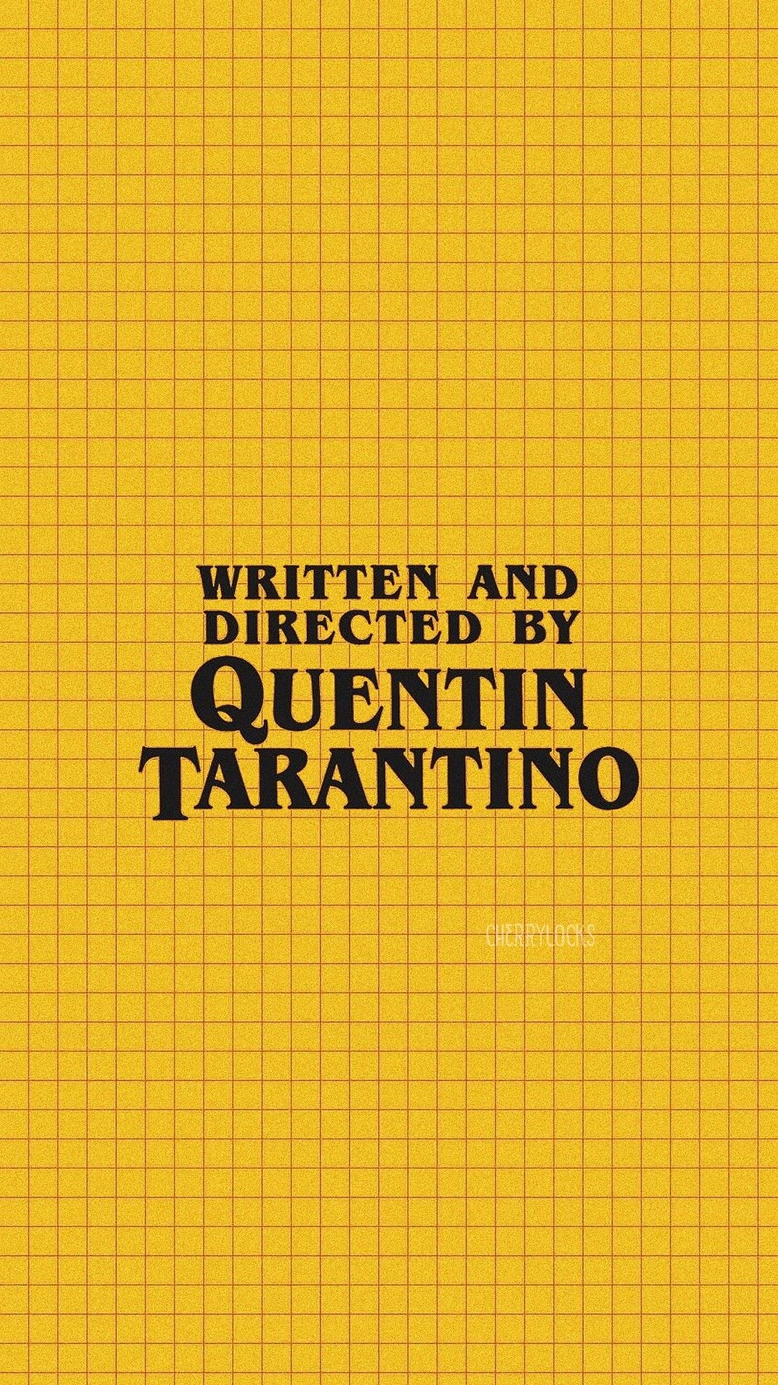 Lockscreen Quentin Tarantino Yellow