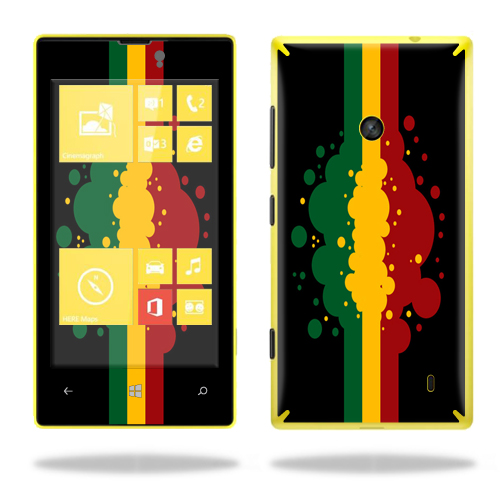 Decal Wrap For Nokia Lumia Cell Phone Sticker Rasta Flag