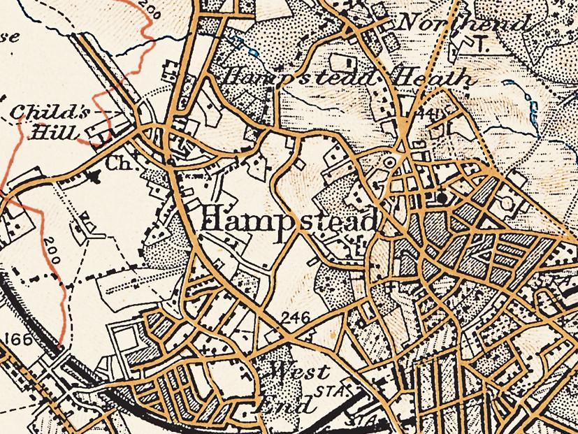 Map Wallpaper Vintage Ordnance Survey London Revised New Series