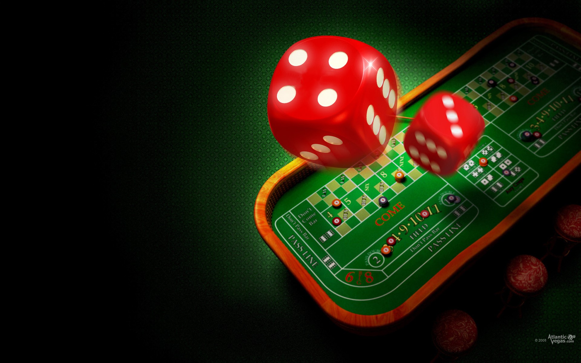 Dice Roulette Casino Wallpaper Background