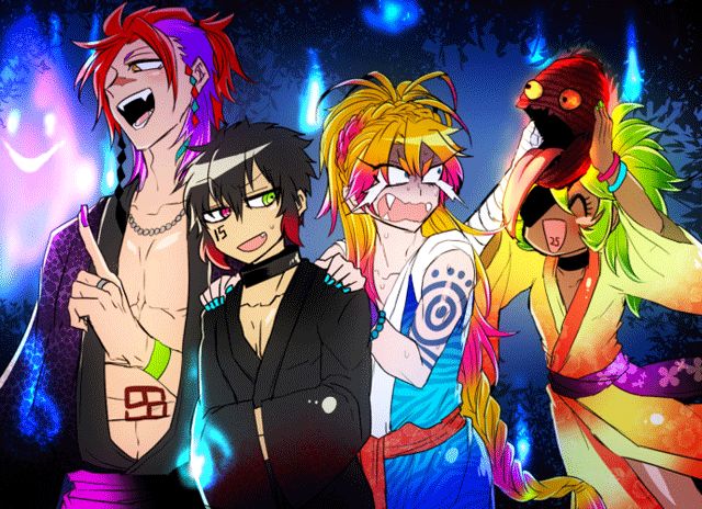 Best Image About Nanbaka Hair Down
