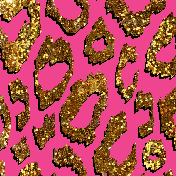 Glitter Iphone Leopard Print Wallpaper.