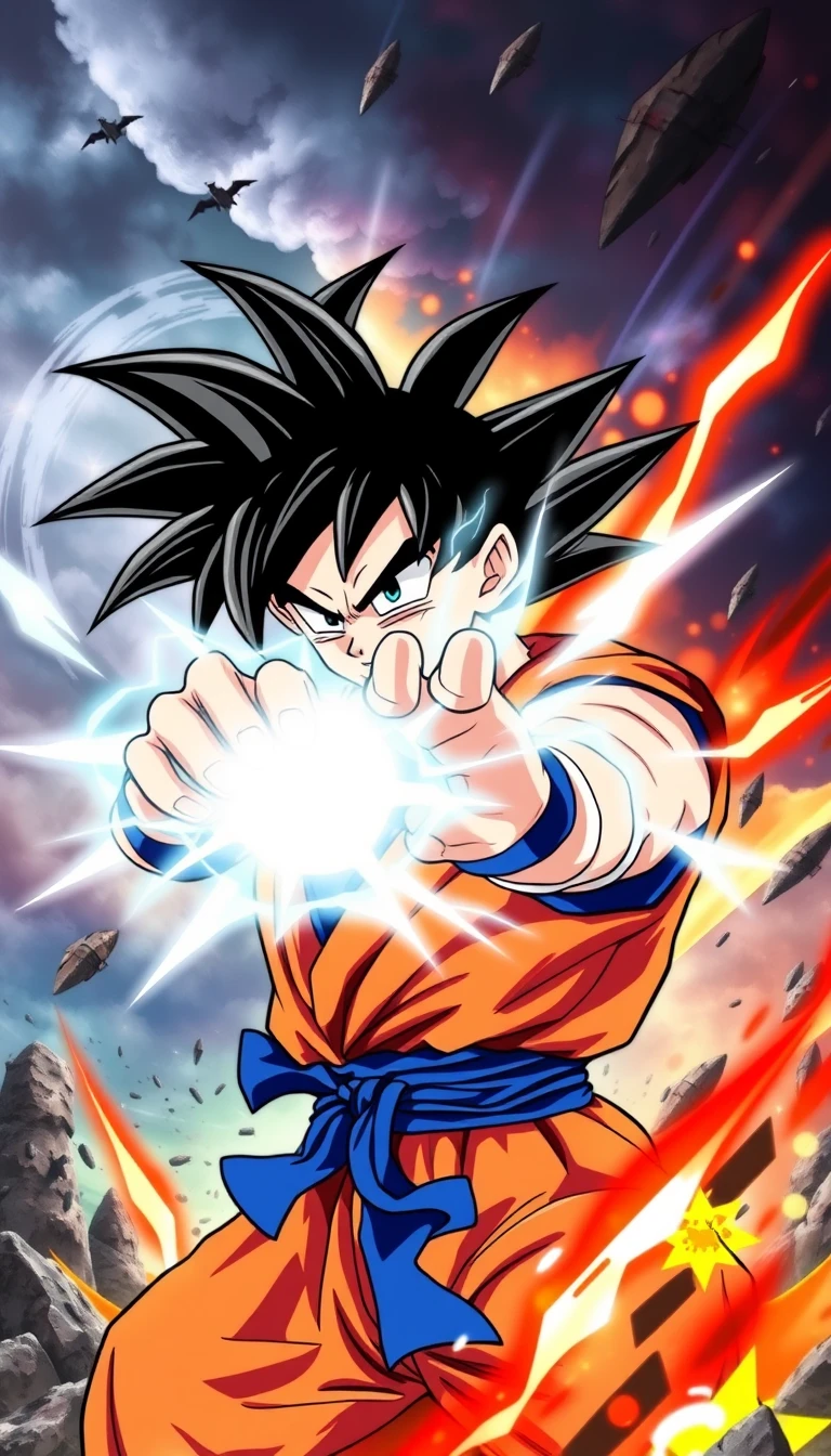 Goku Kaioken Mobile Wallpaper