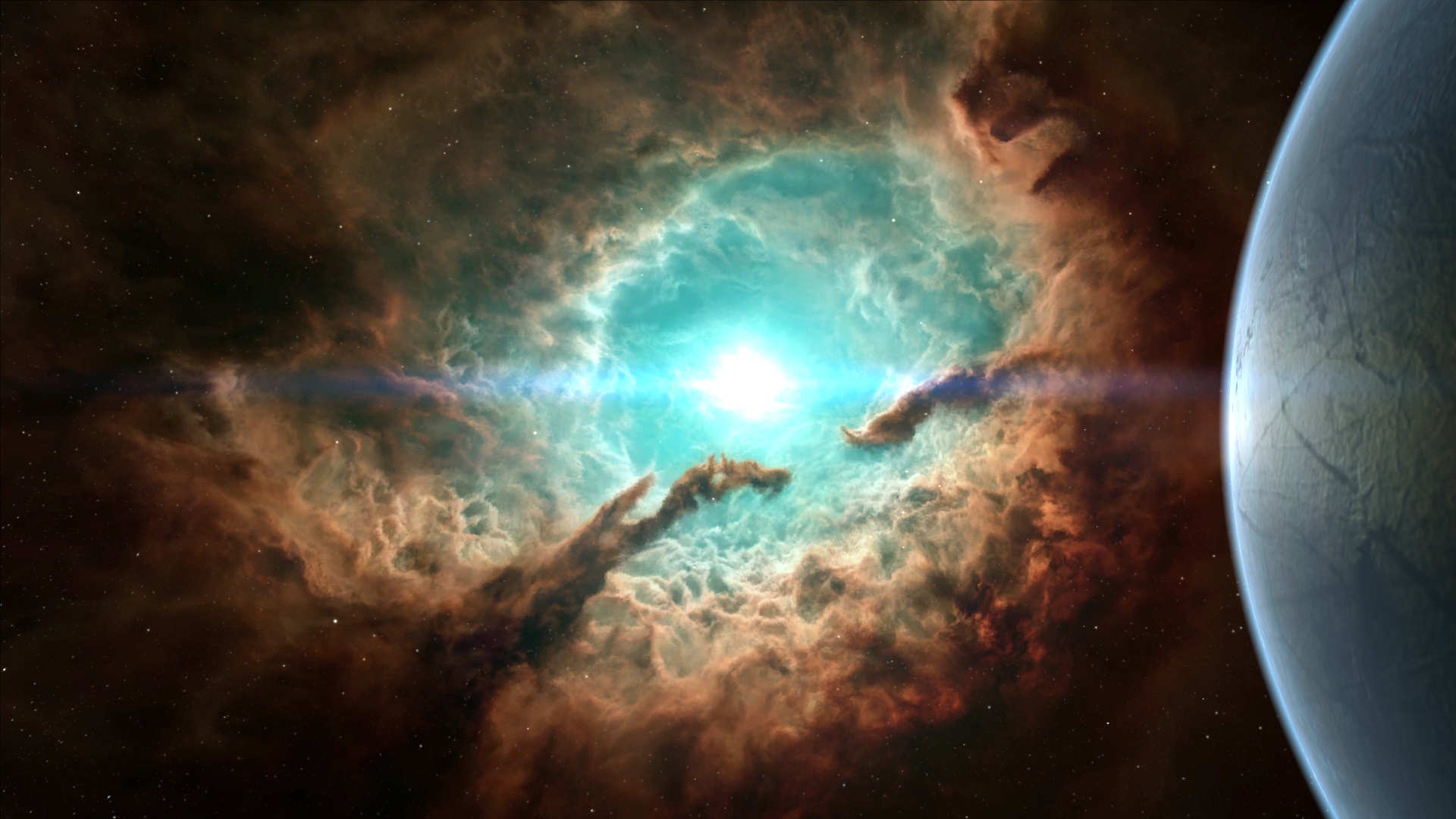 Nebula Puter Wallpaper Desktop Background Id