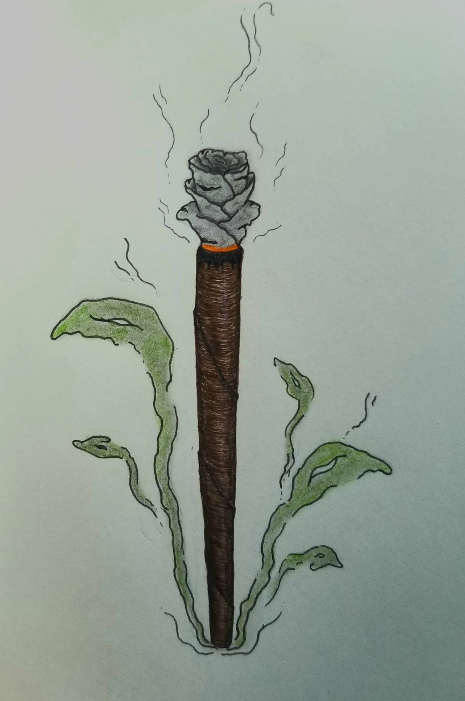 Weed Blunt Drawings Wallpaper